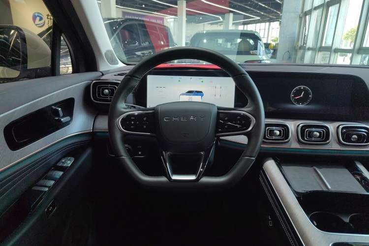 Used Chery Tiggo 9 C-DM 2025 1.5T 106KM Ultra-Enjoyment Version 5 Seats Lithium Iron Phosphate Steering Wheel