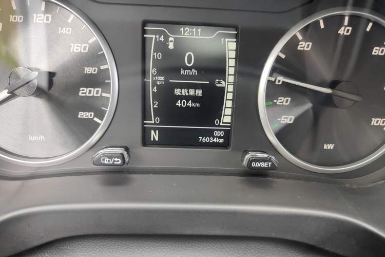 Used Chery Tiggo e 2019 Enjoyment Edition Odometer Close Up