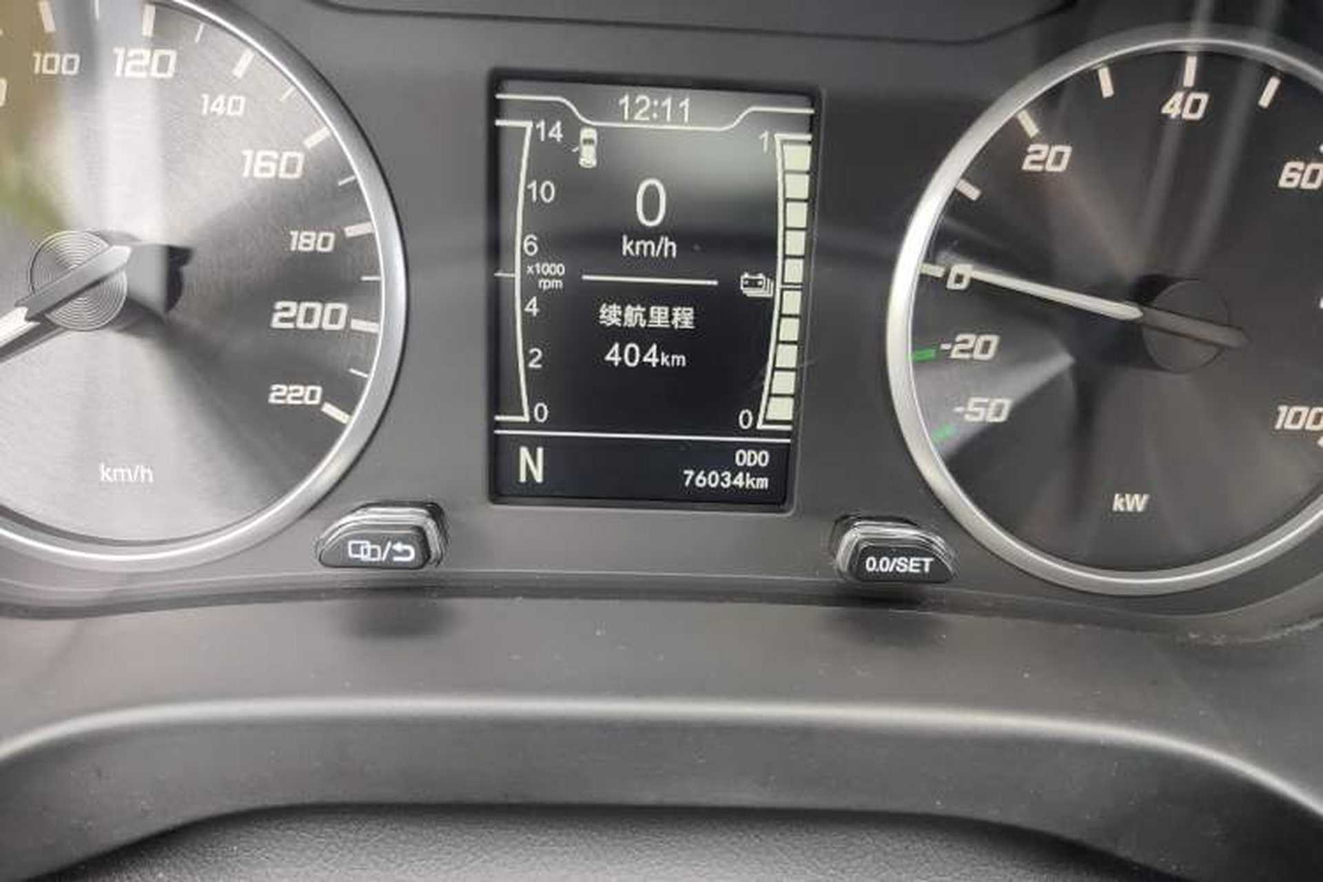 Used Chery Tiggo e 2019 Enjoyment Edition Odometer Close Up
