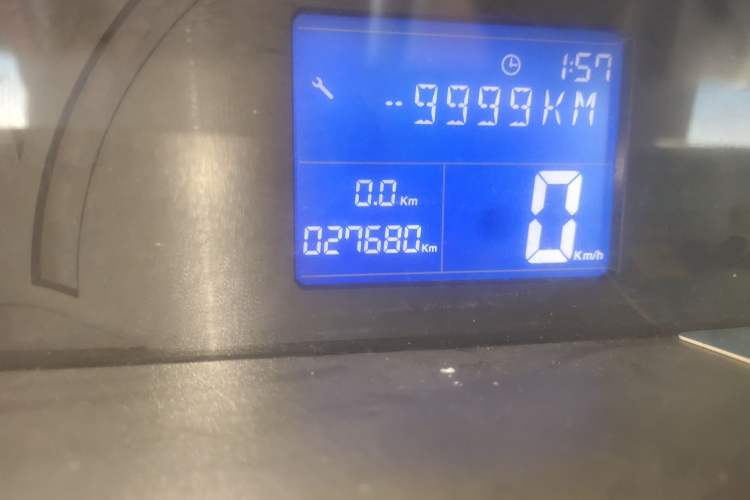 Used Chery X1 2010 Edition Enhanced Model 1.3L Manual Comfort Version Odometer Close Up
