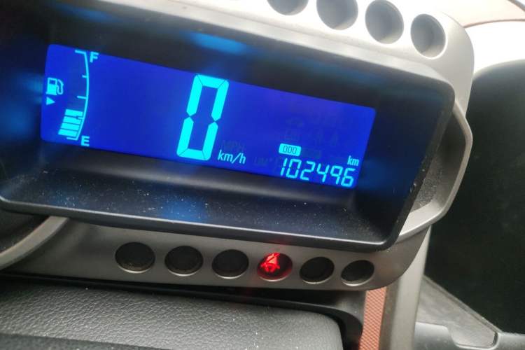 Used Chevrolet Aveo Sonic 2011 Sedan 1.4L Manual Transmission SE Odometer Close Up
