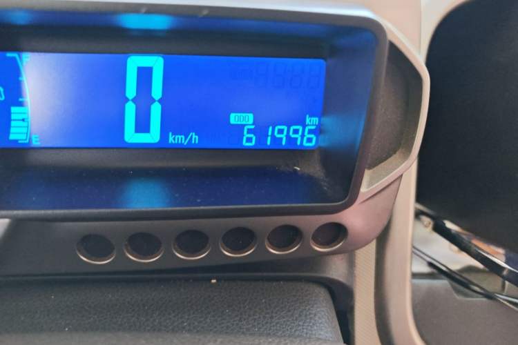 Used Chevrolet Aveo Sonic 2011 Sedan 1.4L Manual Transmission SE Odometer Close Up