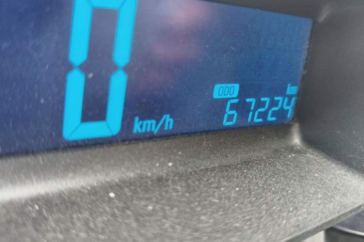 Used Chevrolet Aveo Sonic 2011 Sedan 1.4L Manual Transmission SE Odometer Close Up