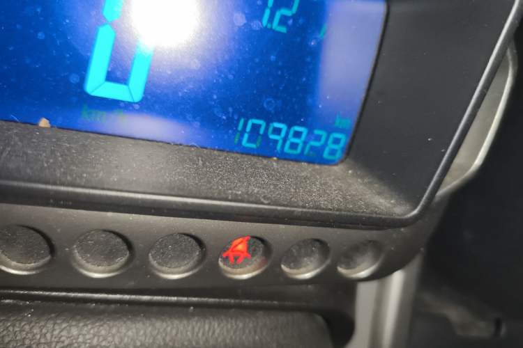 Used Chevrolet Aveo Sonic 2011 Sedan 1.6L Manual Transmission SX Odometer Close Up