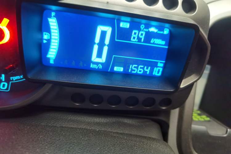Used Chevrolet Aveo Sonic 2011 Sedan 1.6L Manual Transmission SX Odometer Close Up