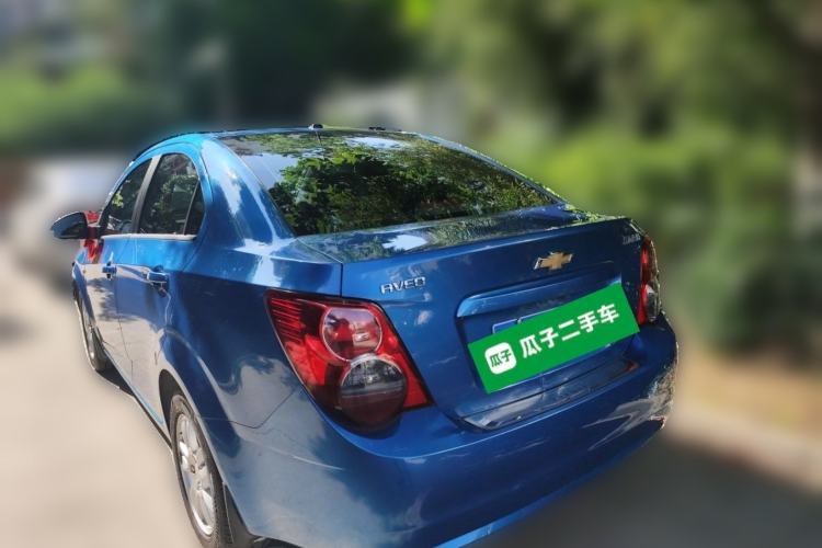 Used Chevrolet Aveo Sonic 2011 Sedan 1.4L Manual Transmission SE Rear Left 45 Deg
