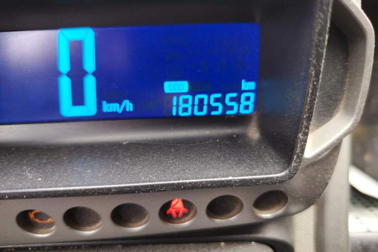 Used Chevrolet Aveo Sonic 2011 Sedan 1.4L MT SL Odometer Close Up