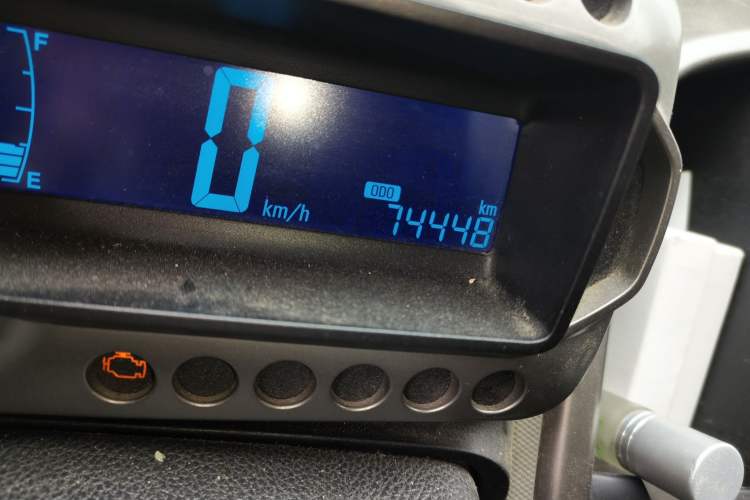 Used Chevrolet Aveo Sonic 2011 Sedan 1.4L Manual Transmission SE Odometer Close Up