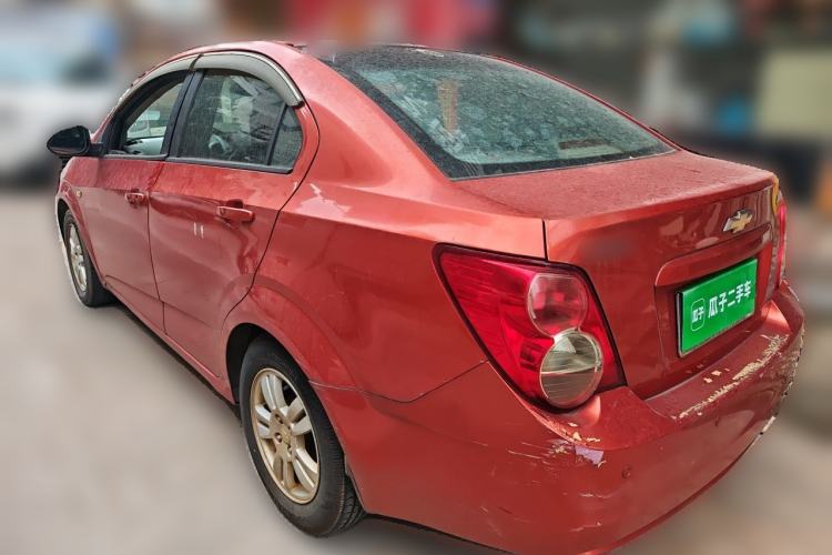 Used Chevrolet Aveo Sonic 2011 Sedan 1.4L Manual Transmission SE Rear Left 45 Deg