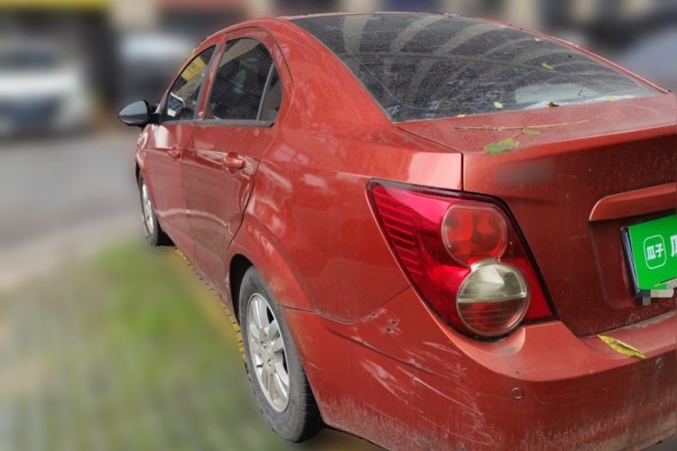 Used Chevrolet Aveo Sonic 2011 Sedan 1.4L Manual Transmission SE Rear Left 45 Deg