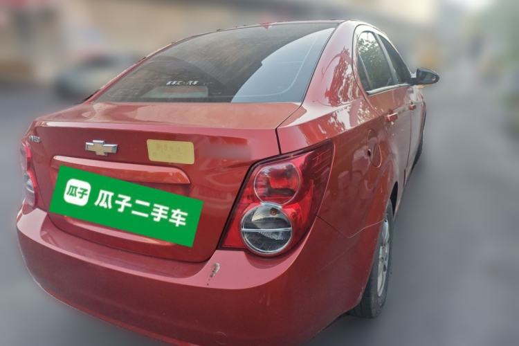 Used Chevrolet Aveo Sonic 2011 Sedan 1.4L Manual Transmission SE Rear Right 45 Deg