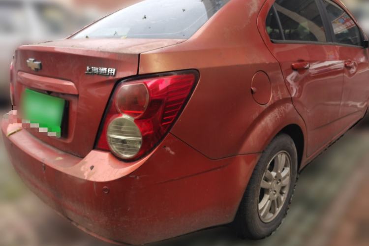 Used Chevrolet Aveo Sonic 2011 Sedan 1.4L Manual Transmission SE Rear Right 45 Deg