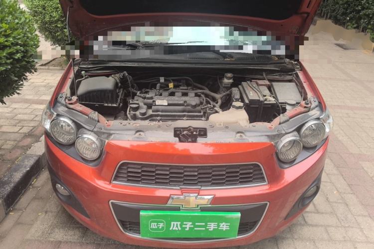 Used Chevrolet Aveo Sonic 2011 Sedan 1.4L Manual Transmission SE Engine Bay