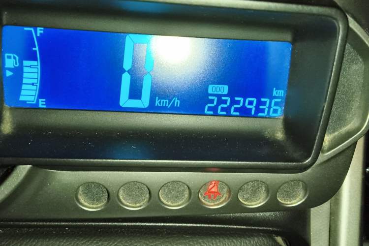 Used Chevrolet Aveo Sonic 2011 Sedan 1.4L Manual Transmission SE Odometer Close Up
