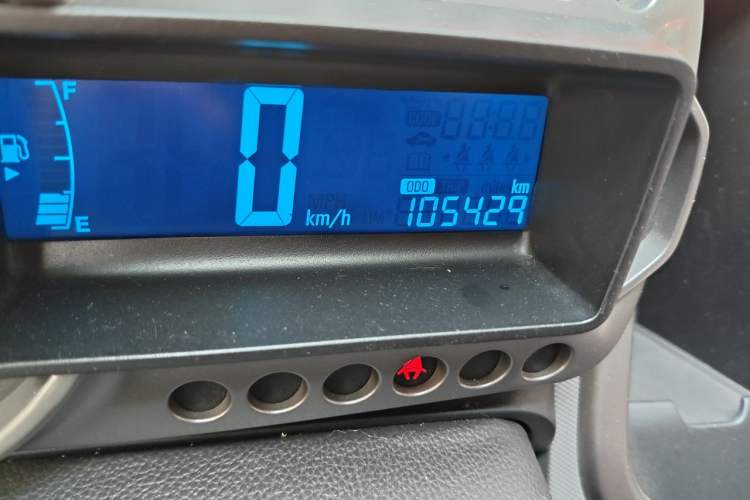 Used Chevrolet Aveo Sonic 2011 Sedan 1.4L Manual Transmission SE Odometer Close Up