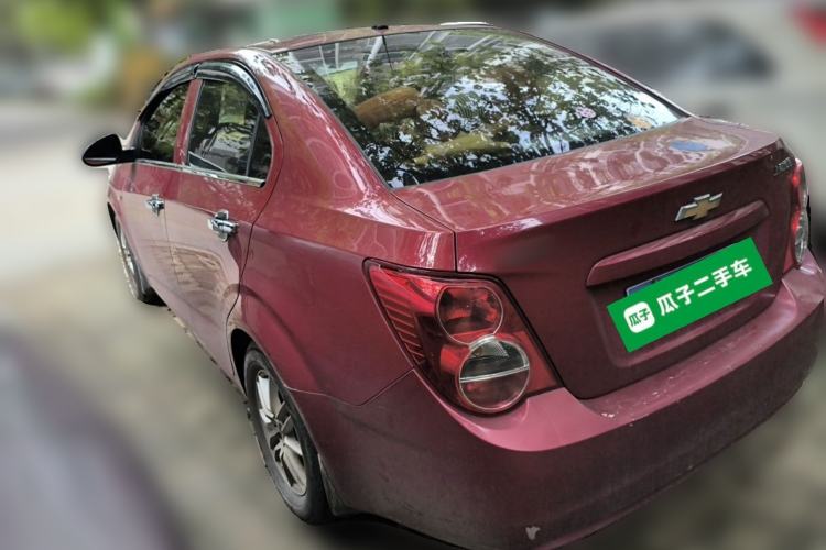 Used Chevrolet Aveo Sonic 2011 Sedan 1.4L MT SL Rear Left 45 Deg
