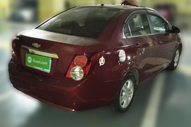 Used Chevrolet Aveo Sonic 2011 Sedan 1.4L Manual Transmission SE Rear Right 45 Deg
