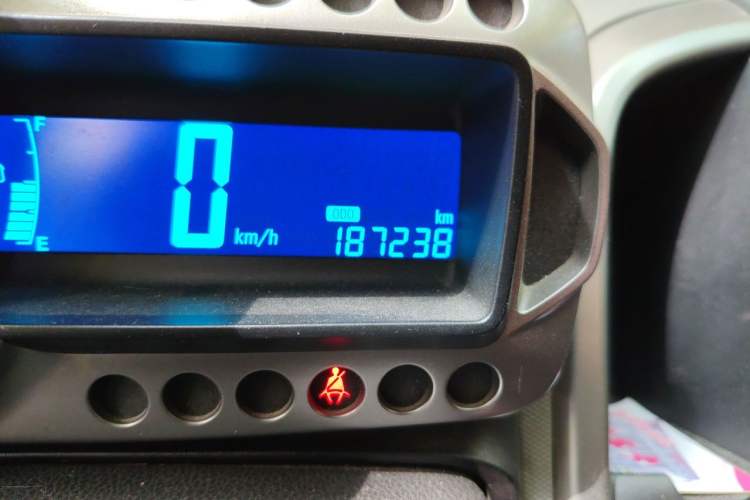 Used Chevrolet Aveo Sonic 2011 Sedan 1.4L Manual Transmission SE Odometer Close Up