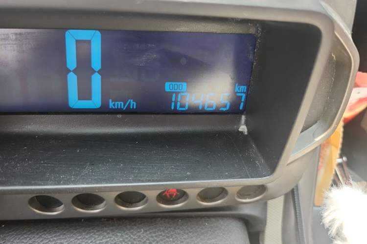 Used Chevrolet Aveo Sonic 2011 Sedan 1.4L Manual Transmission SE Odometer Close Up