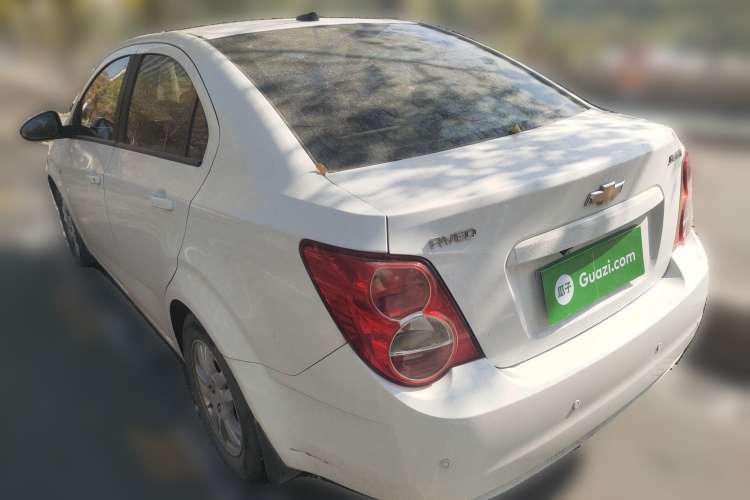 Used Chevrolet Aveo Sonic 2011 Sedan 1.4L Manual Transmission SE Rear Left 45 Deg