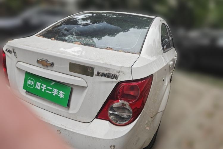 Used Chevrolet Aveo Sonic 2011 Sedan 1.4L Manual Transmission SE Rear Right 45 Deg