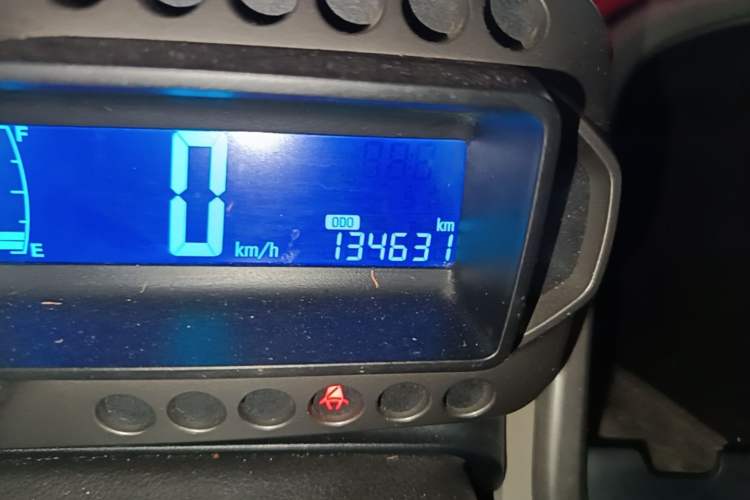 Used Chevrolet Aveo Sonic 2011 Sedan 1.4L Manual Transmission SE Odometer Close Up