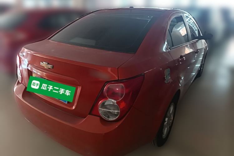 Used Chevrolet Aveo Sonic 2011 Sedan 1.4L Manual Transmission SE Rear Right 45 Deg