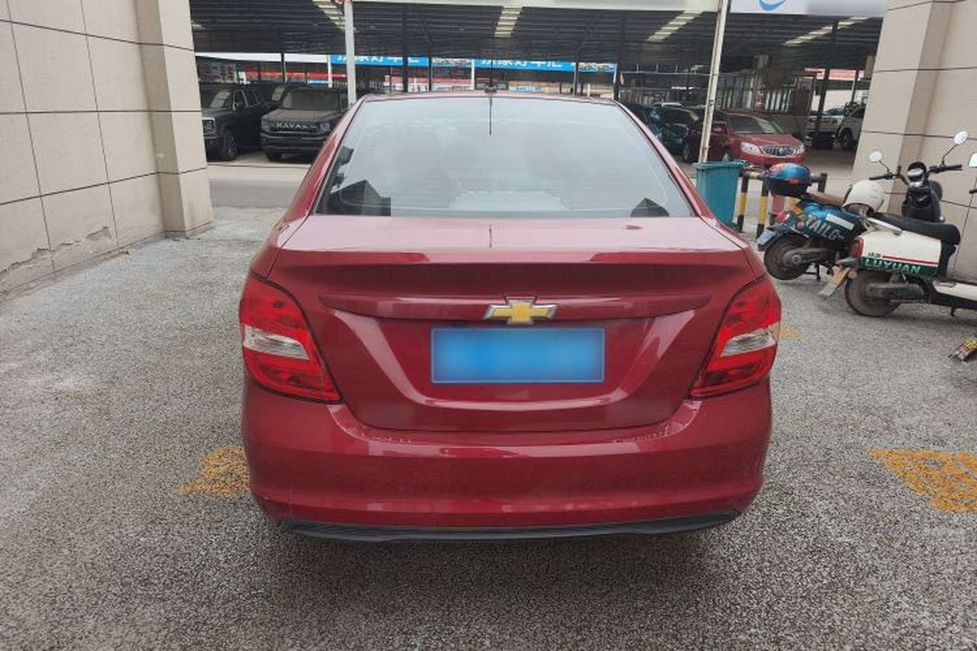 Used Chevrolet Aveo Sonic 2014 Sedan 1.4SL AT Stylish Sunroof Edition Rear