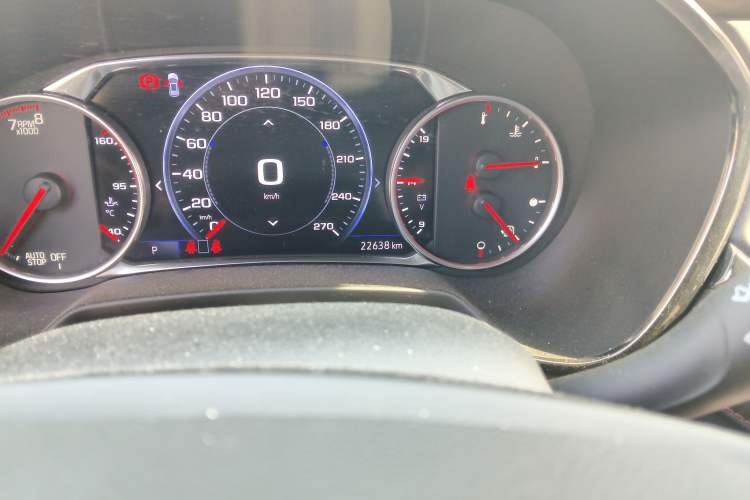 Used Chevrolet Blazer 2022 Mild Hybrid 650T RS Four-Wheel Drive 5-Seater Hardcore Version Odometer Close Up