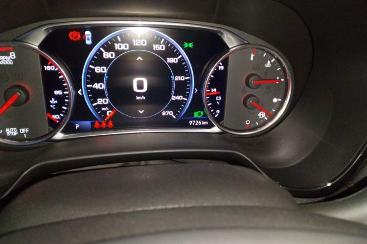 Used Chevrolet Blazer 2022 Mild Hybrid 650T RS Four-Wheel Drive 5-Seater Hardcore Version Odometer Close Up