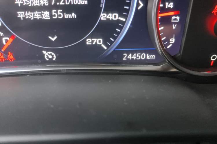 Used Chevrolet Blazer 2023 Light Hybrid 650T Model Odometer Close Up