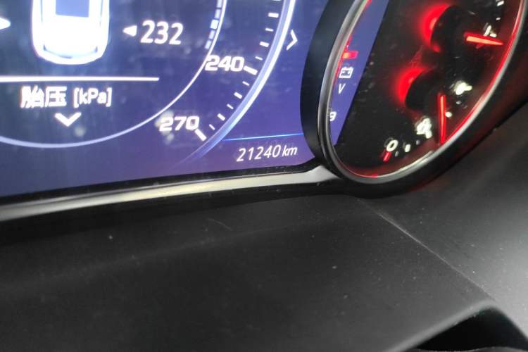 Used Chevrolet Blazer 2023 Light Hybrid 650T Model Odometer Close Up