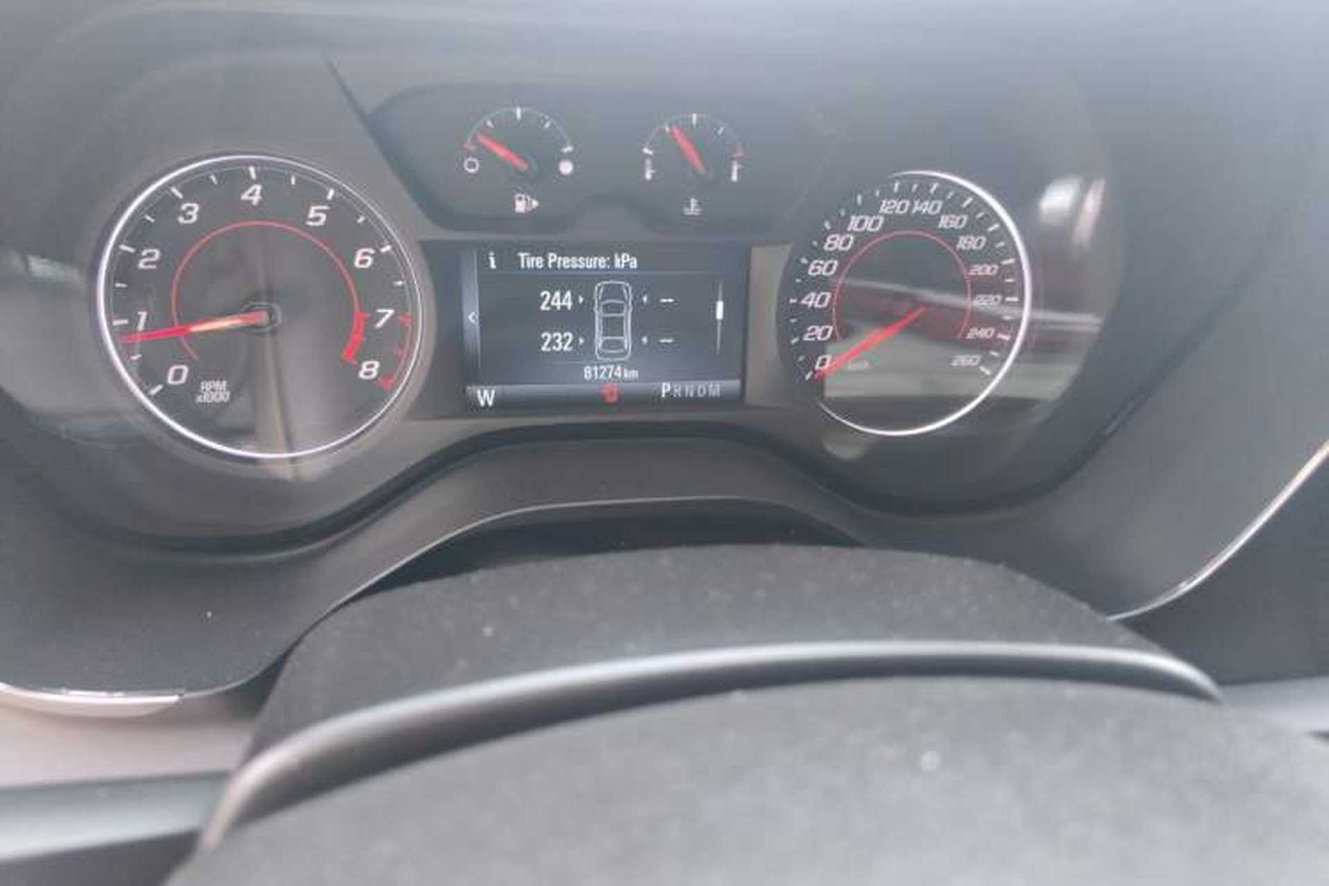 Used Chevrolet Camaro  Odometer Close Up