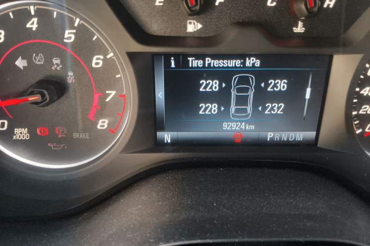 Used Chevrolet Camaro  Odometer Close Up