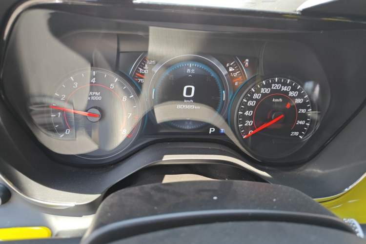Used Chevrolet Camaro  Odometer Close Up