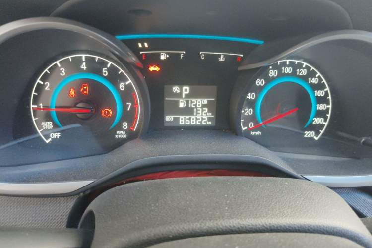 Used Chevrolet Cavalier 2016 1.5L Automatic Enjoyment Edition Odometer Close Up