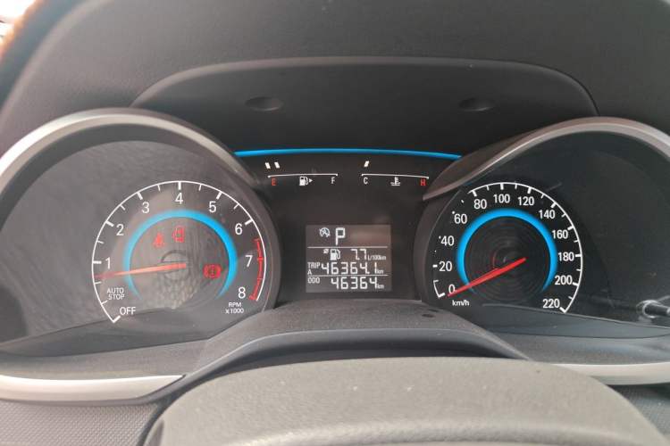 Used Chevrolet Cavalier 2016 1.5L Automatic Enjoyment Edition Odometer Close Up