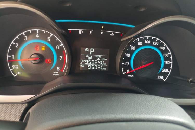 Used Chevrolet Cavalier 2016 1.5L Automatic Enjoyment Edition Odometer Close Up