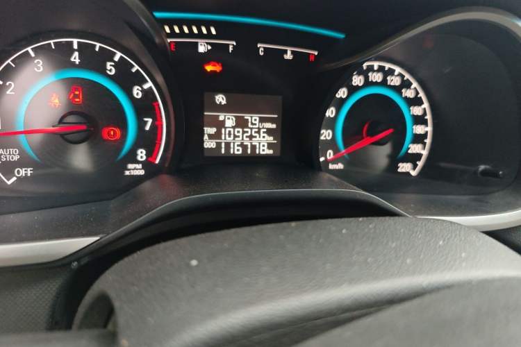 Used Chevrolet Cavalier 2016 1.5L Manual Enjoyment Edition Odometer Close Up