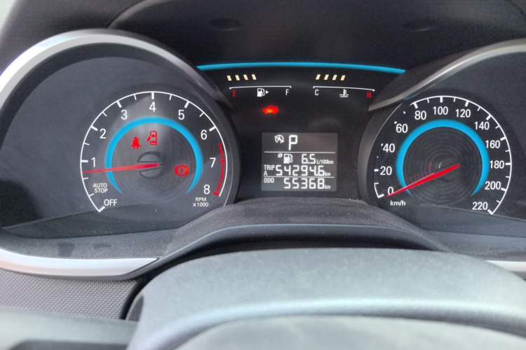Used Chevrolet Cavalier 2016 1.5L Automatic Enjoyment Edition Odometer Close Up