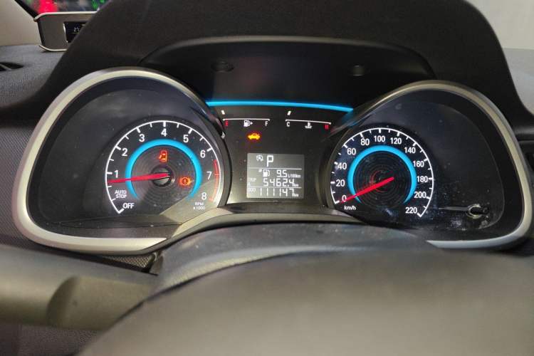 Used Chevrolet Cavalier 2016 1.5L Automatic Enjoyment Edition Odometer Close Up