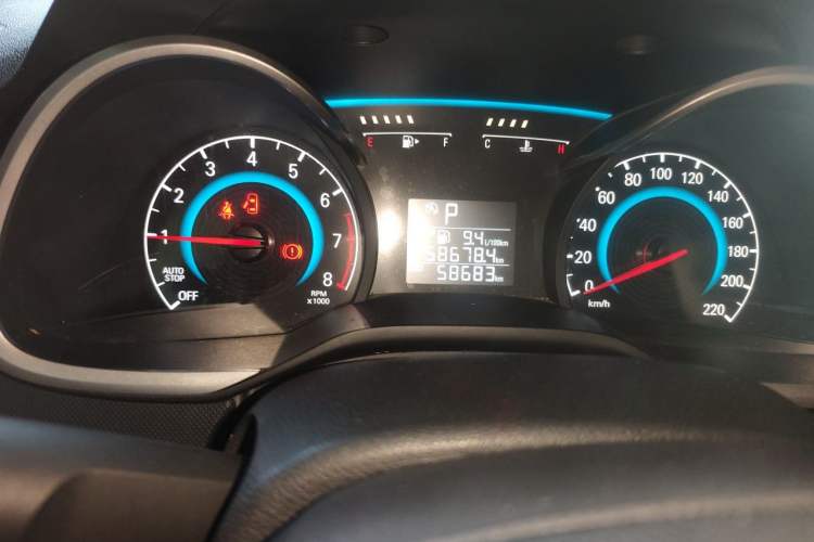 Used Chevrolet Cavalier 2016 1.5L Automatic Enjoyment Edition Odometer Close Up