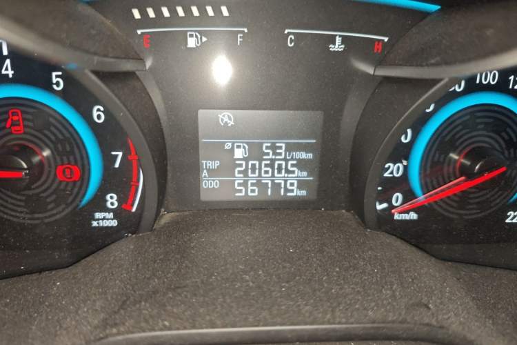 Used Chevrolet Cavalier 2016 1.5L Manual Enjoyment Edition Odometer Close Up