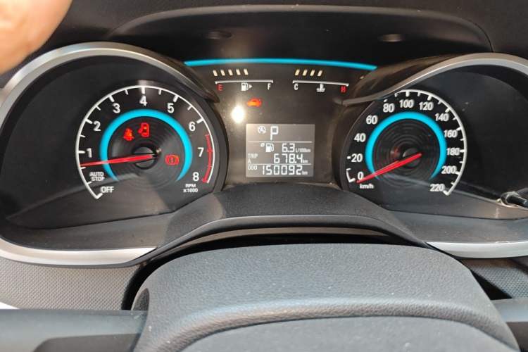 Used Chevrolet Cavalier 2016 1.5L Automatic Enjoyment Edition Odometer Close Up