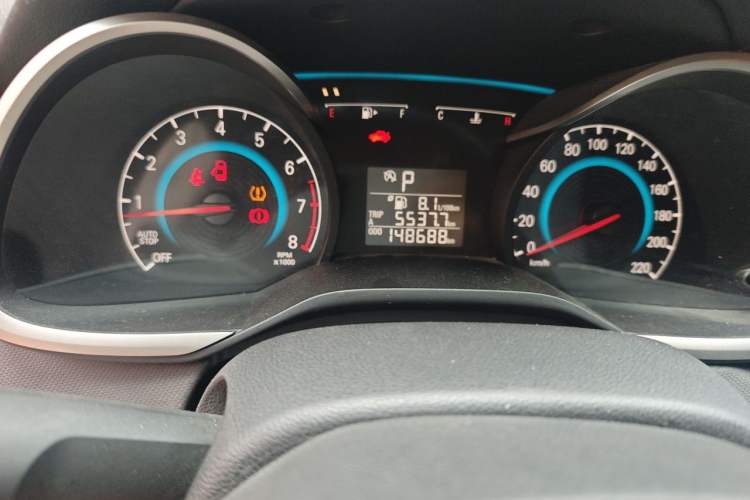 Used Chevrolet Cavalier 2016 1.5L Automatic Xinyue Edition Odometer Close Up