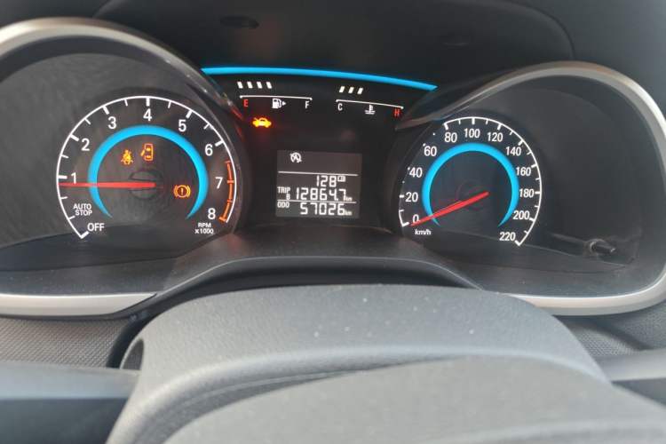 Used Chevrolet Cavalier 2016 1.5L Manual Enjoyment Edition Odometer Close Up