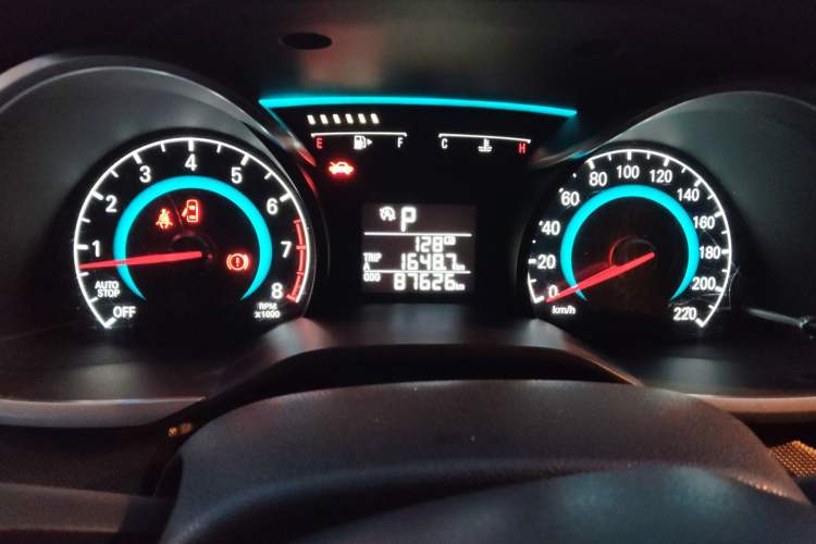 Used Chevrolet Cavalier 2016 1.5L Automatic Enjoyment Edition Odometer Close Up