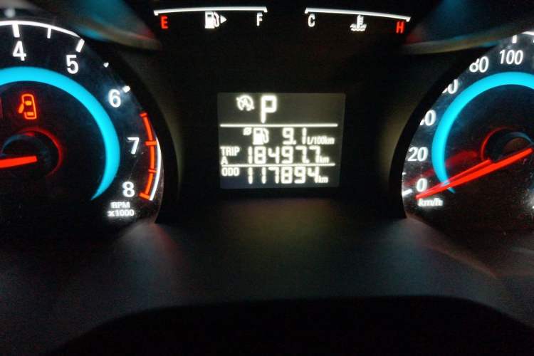Used Chevrolet Cavalier 2016 1.5L Automatic Xinyue Edition Odometer Close Up