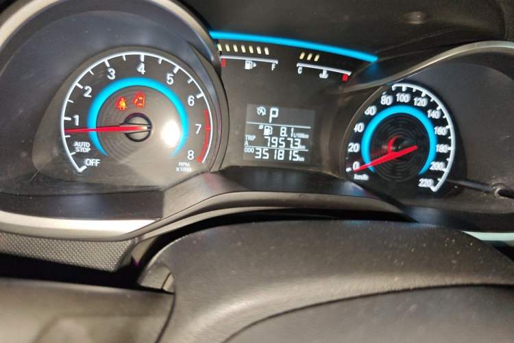 Used Chevrolet Cavalier 2016 1.5L Automatic Enjoyment Edition Odometer Close Up
