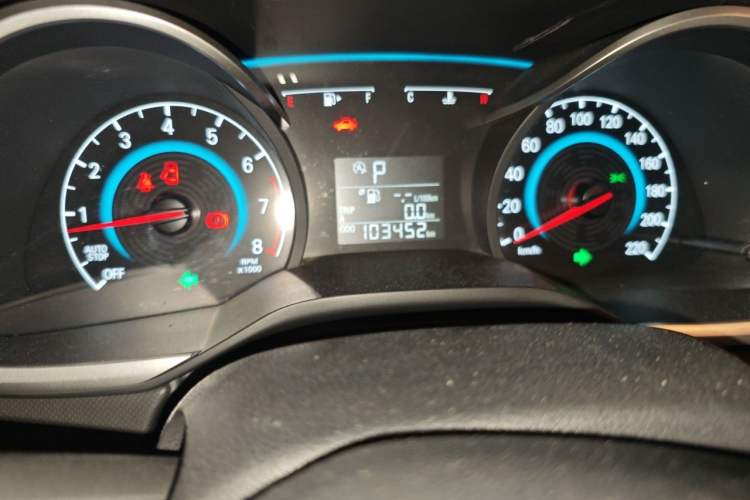 Used Chevrolet Cavalier 2016 1.5L Automatic Xinyue Edition Odometer Close Up